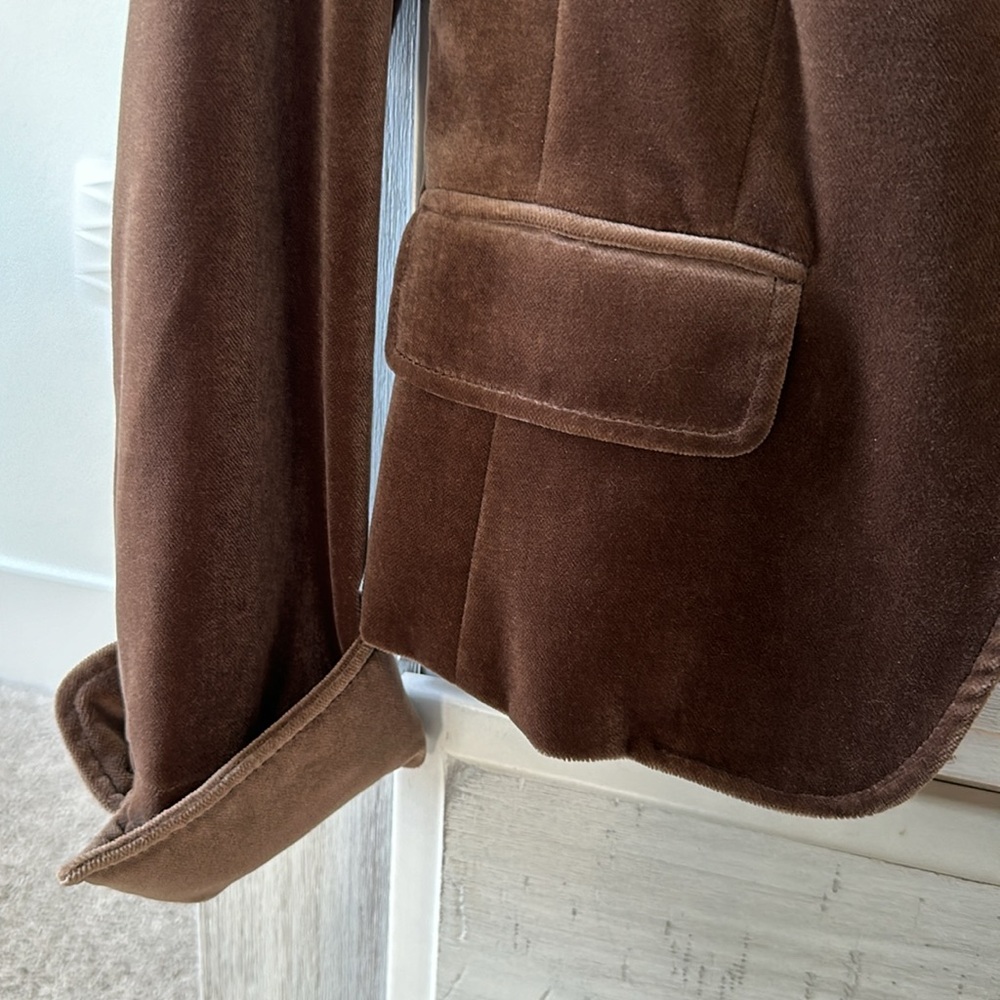 Vintage J.CREW Ecole Velvet Blazer - Picture 6 of 8